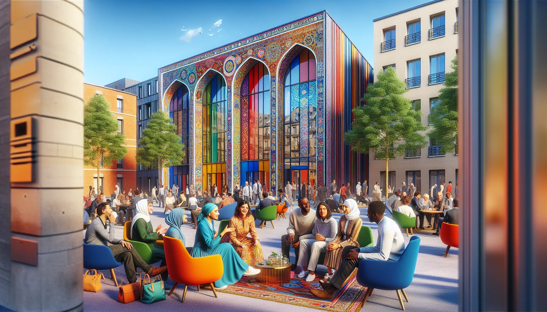 Communaute russe en France lors d'un evenement culturel russophone