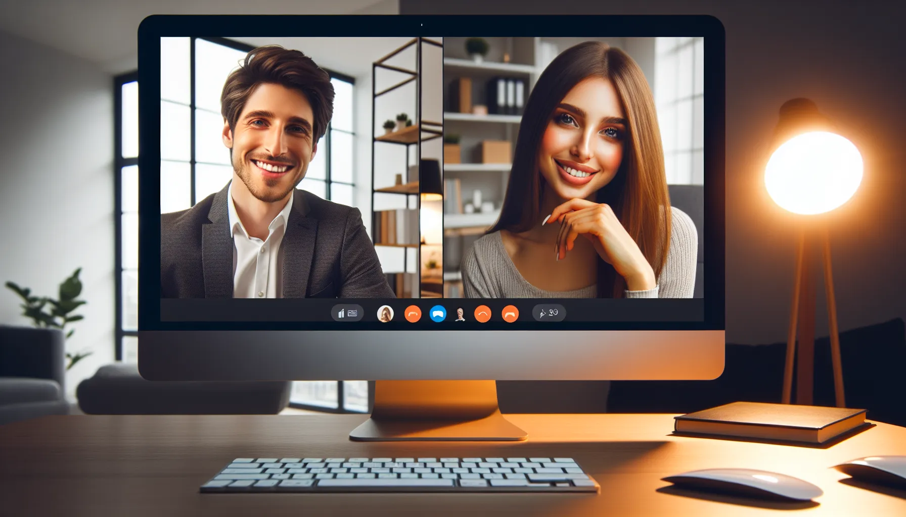 Video-appel pour verifier l'identite d'une femme russe sur un site de rencontre