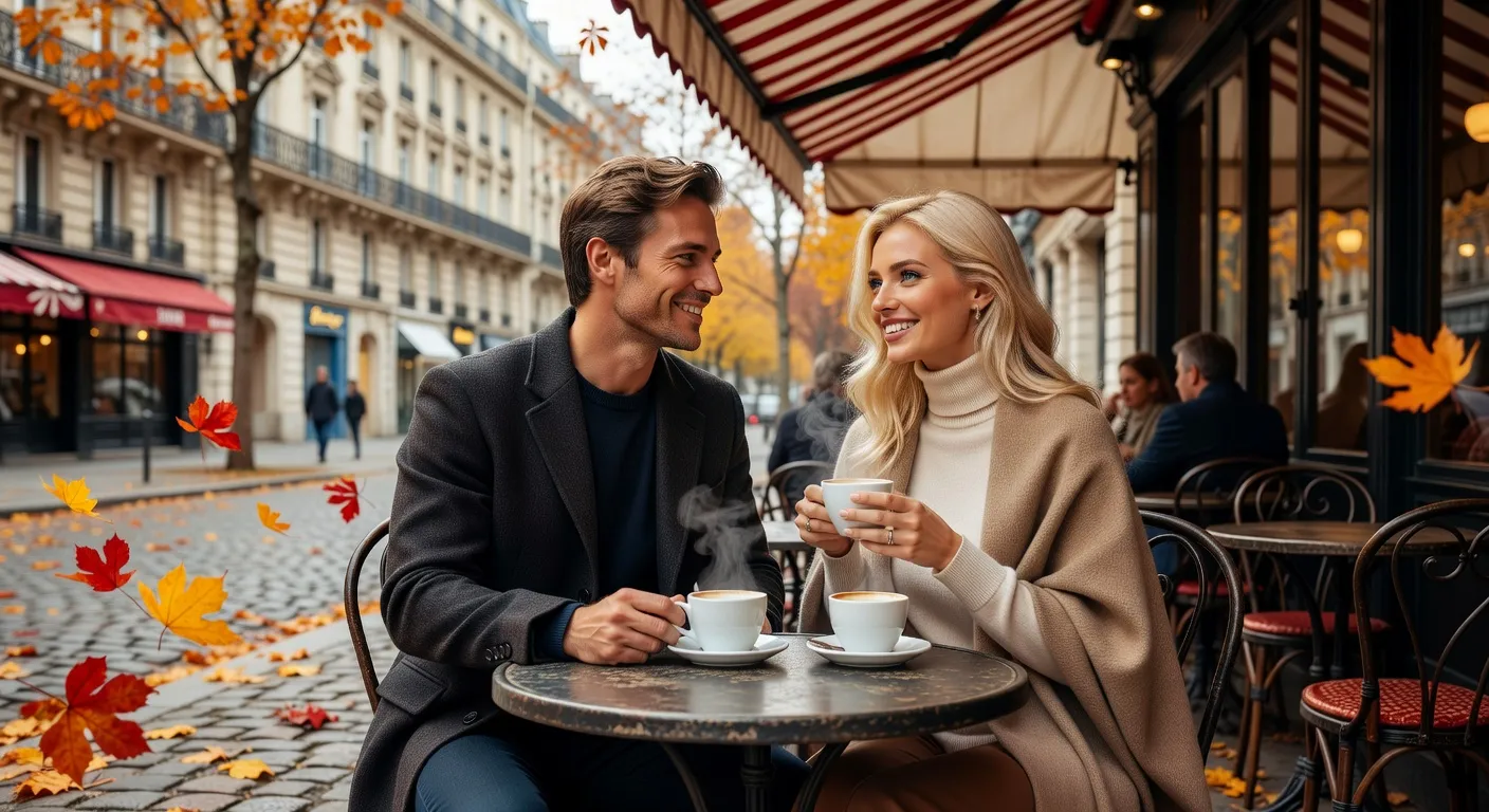 Rencontre entre un homme europeen et une femme slave dans un cafe parisien — Site de rencontre femme russe : comparatif des meilleures pl