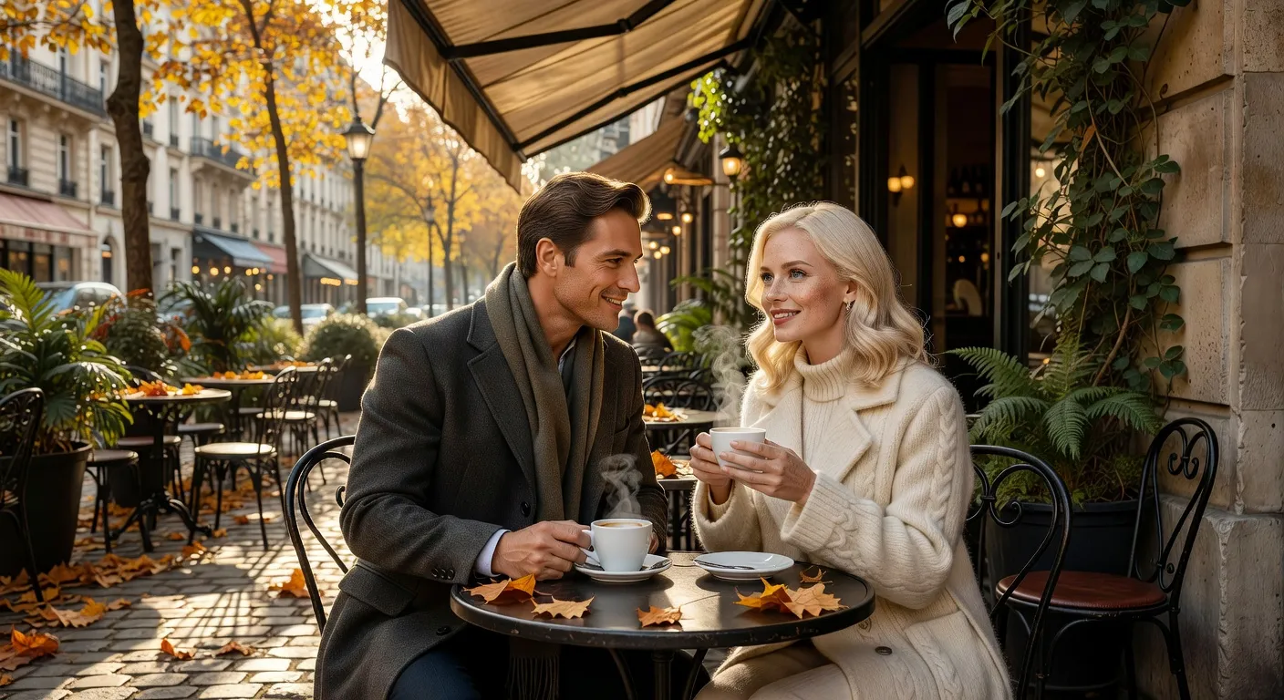 Rencontre entre un homme europeen et une femme slave dans un cafe parisien — Sites de rencontre femme russe : comparatif des plateformes 
