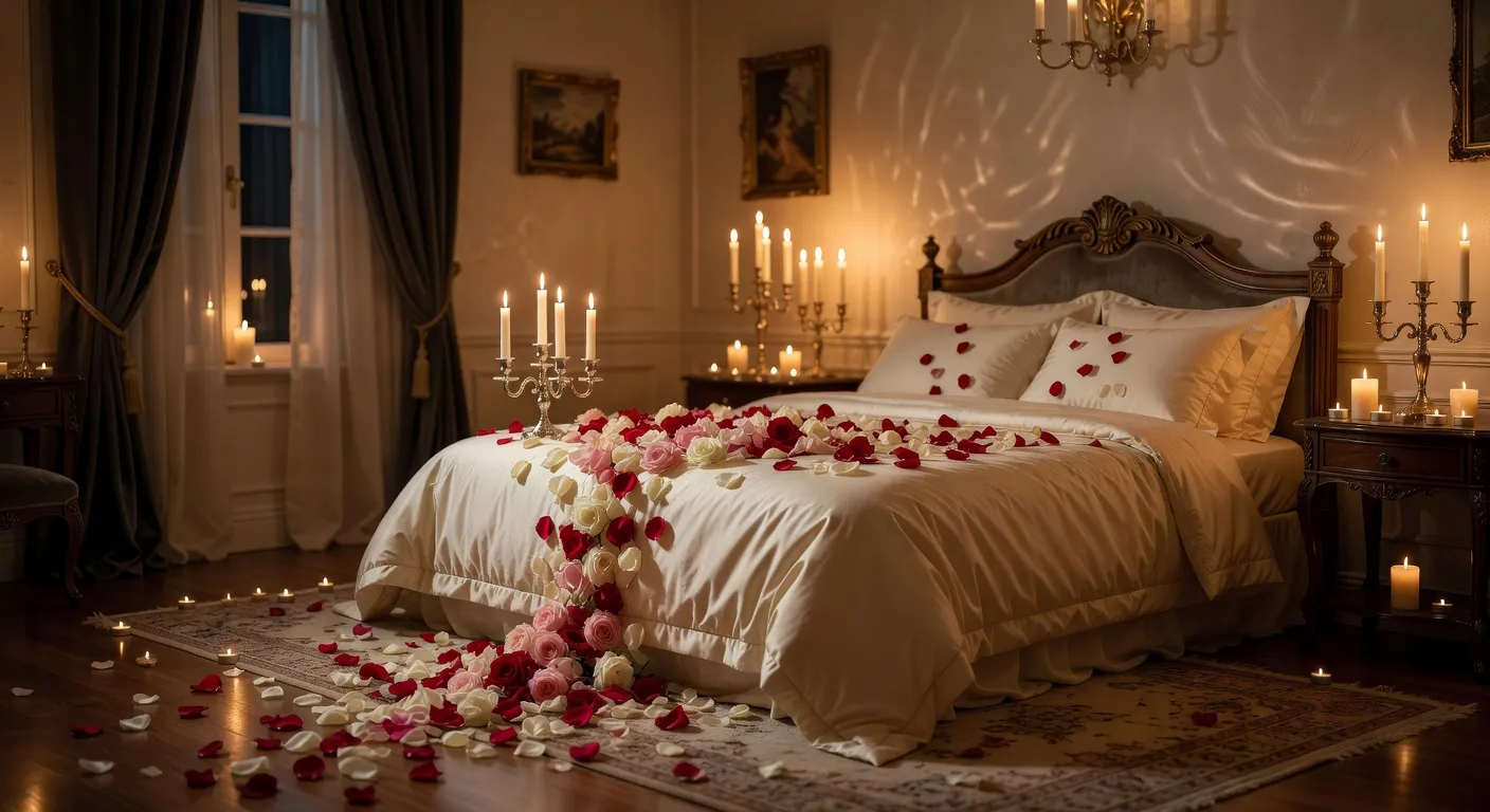 Ambiance romantique et elegante aux chandelles — La femme russe et les relations intimes : entre authenticité