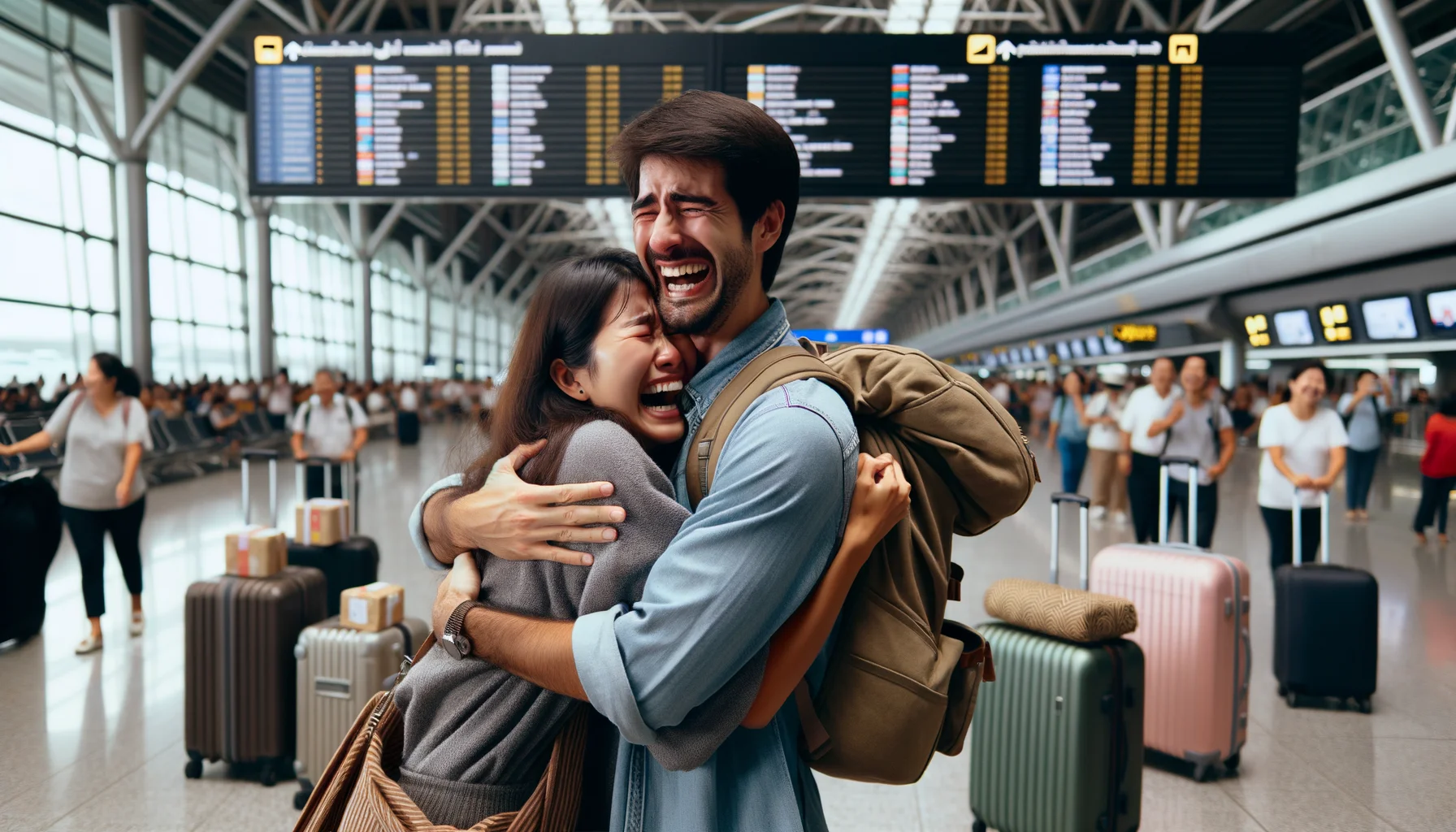 Couple franco-russe lors d'un rendez-vous romantique